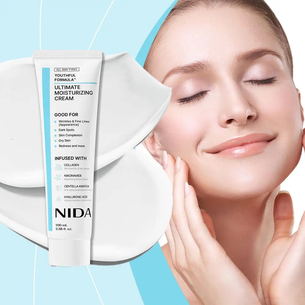 NIDA Daily Moisturizing Nourishing Face Cream Retinol Diminishing Fine Lines Eye Cream Repairs Skin Barrier Propolis Essence