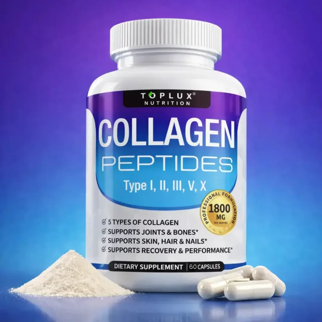 Premium Collagen Peptides Supplement 1500mg Collagen Peptides Complex for Hair, Nails, Skin, Bone & Joint Health - 90 Capsules