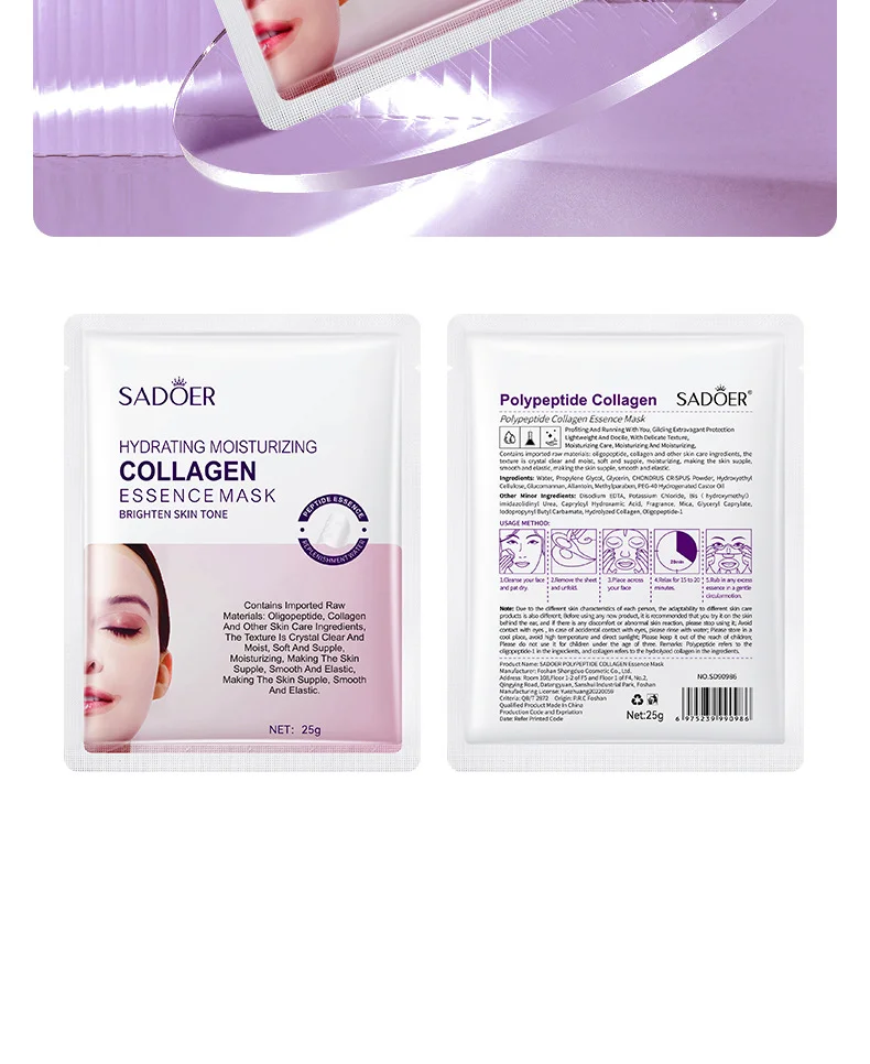 Collagen Anti Wrinkle Facial Mask Anti Aging Fade Fine Lines Firm Skin Moisturizing Brightening Smooth SkinCare Korean Cosmetics Collagen Anti Wrinkle Facial Mask Anti Aging Fade Fine Lines Firm Skin Moisturizing Brightening Smooth SkinCare Korean Cosmetics