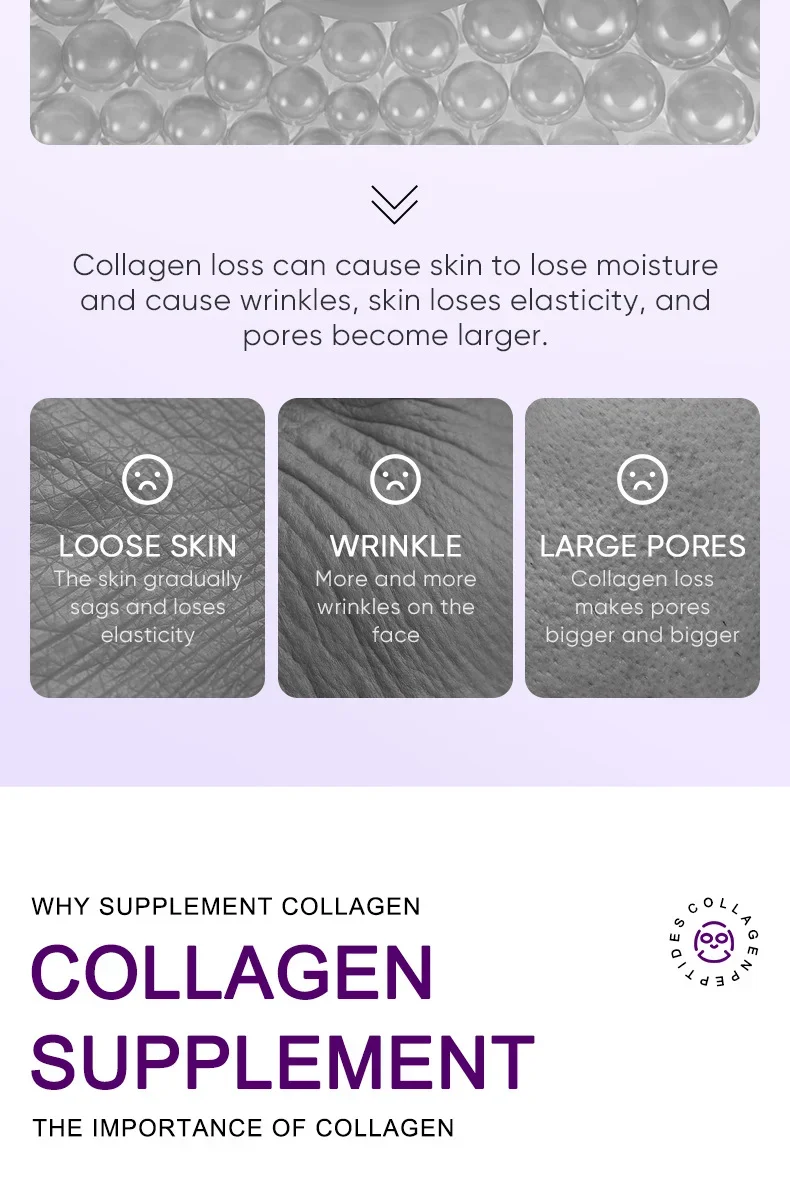 Collagen Anti Wrinkle Facial Mask Anti Aging Fade Fine Lines Firm Skin Moisturizing Brightening Smooth SkinCare Korean Cosmetics Collagen Anti Wrinkle Facial Mask Anti Aging Fade Fine Lines Firm Skin Moisturizing Brightening Smooth SkinCare Korean Cosmetics