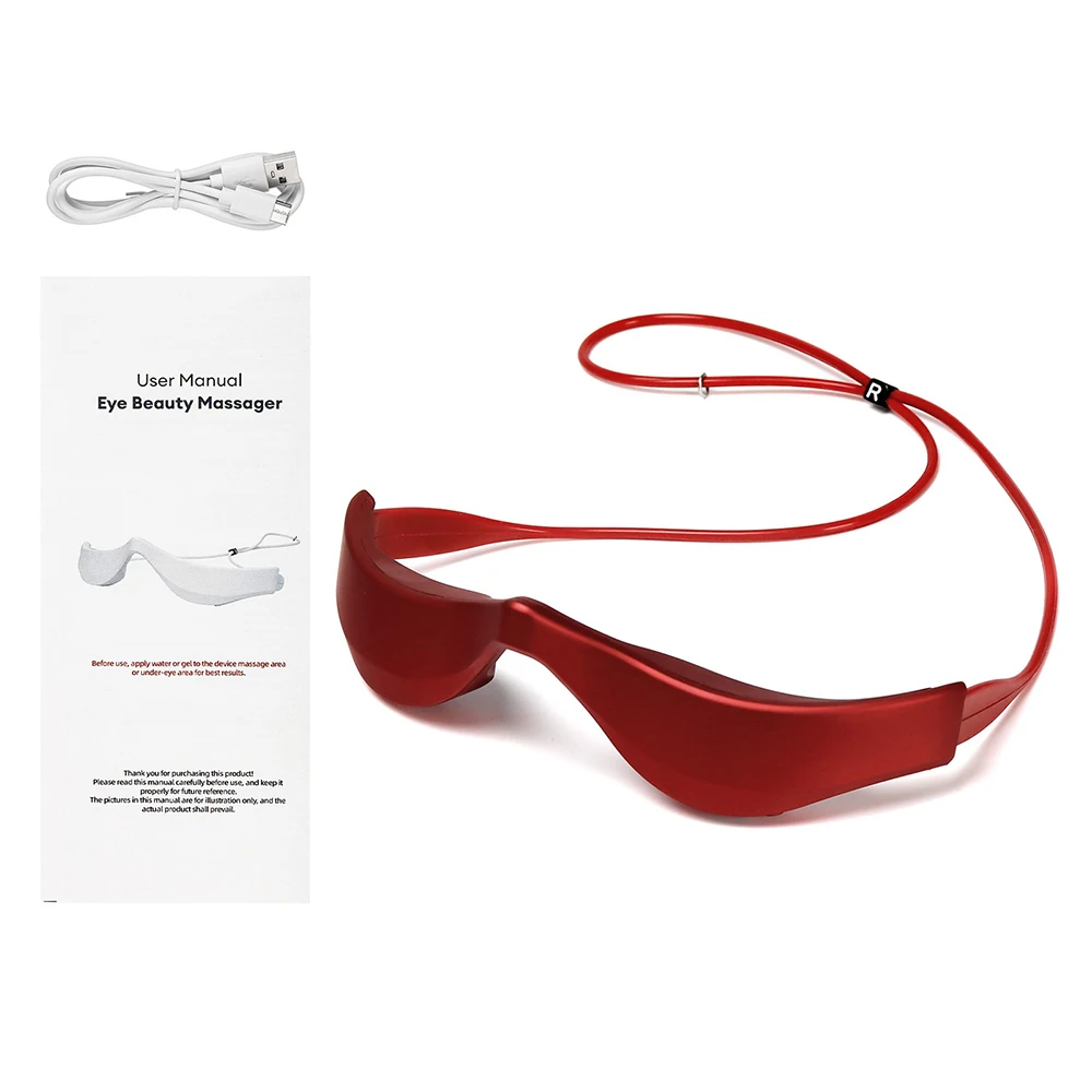 Electric 3D Eyes Massager EMS Eye Massage Glasses Red Light Eye Care Lighten Dark Circles Eye Relax Massager Electric 3D Eyes Massager EMS Eye Massage Glasses Red Light Eye Care Lighten Dark Circles Eye Relax Massager