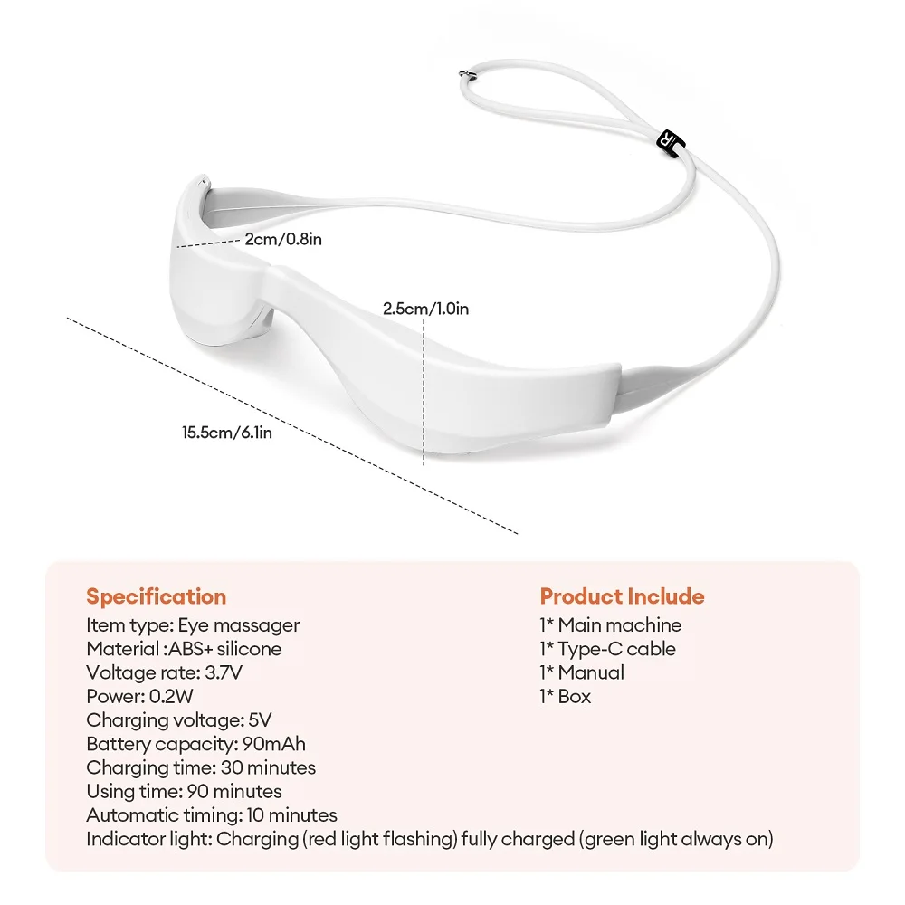 Electric 3D Eyes Massager EMS Eye Massage Glasses Red Light Eye Care Lighten Dark Circles Eye Relax Massager Electric 3D Eyes Massager EMS Eye Massage Glasses Red Light Eye Care Lighten Dark Circles Eye Relax Massager