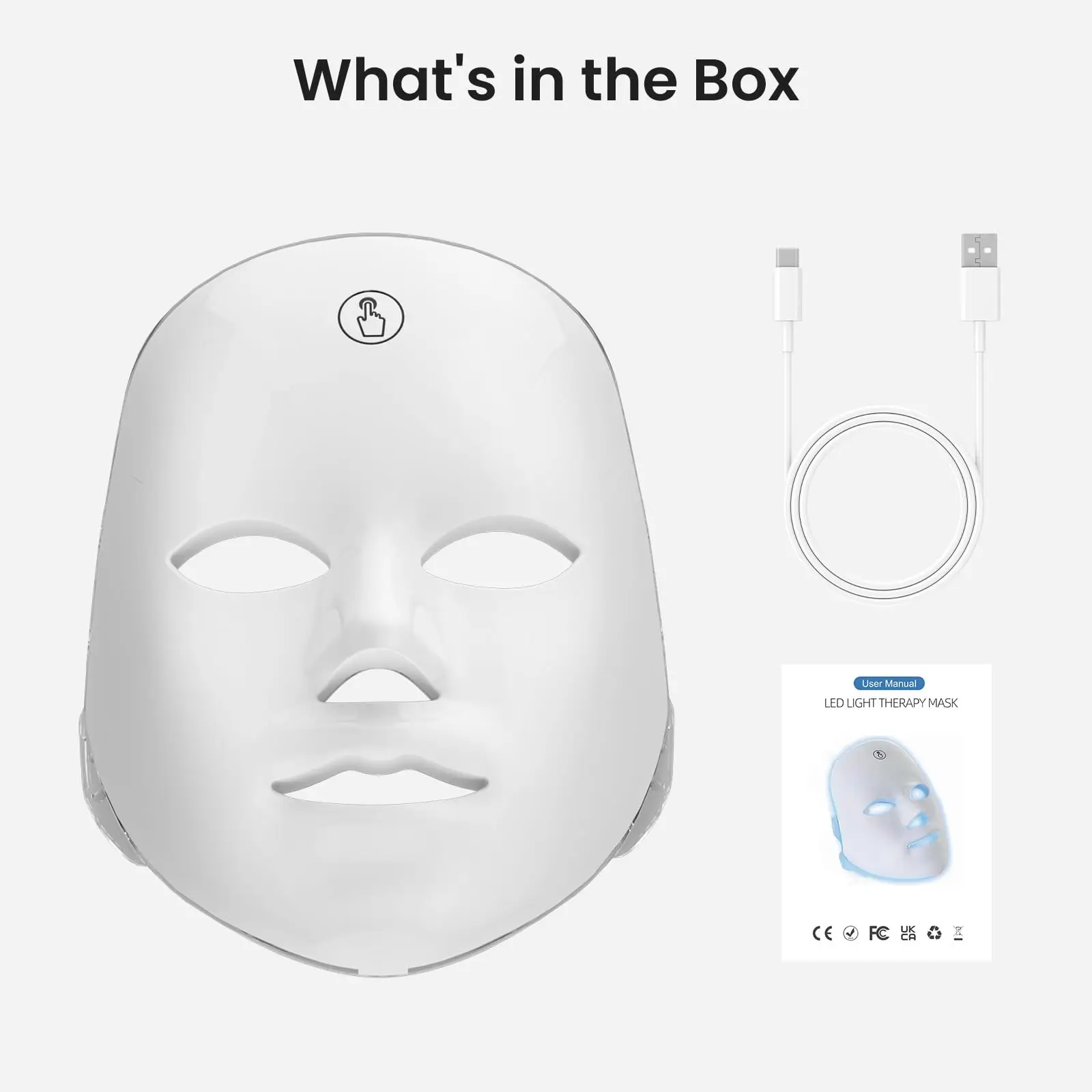 Portable Silicone 7 Colors LED Face Mask Wireless Use Photon Facial Skin Tighten Rejuvenation Reduce Wrinkle Facial Care Mask