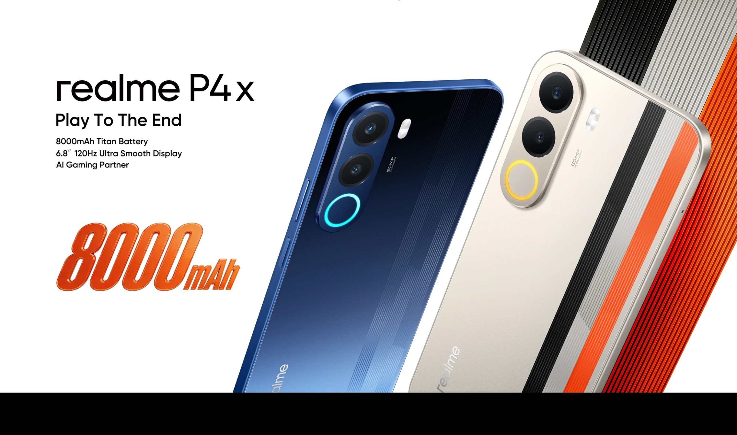 [New] realme P4x Smartphone NFC 8000mAh Battery 45W Charge 6.8