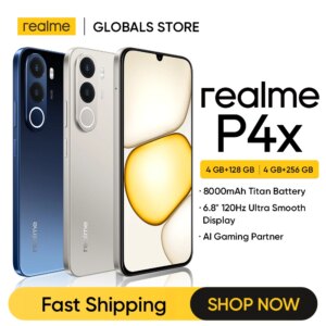 realme P4x Smartphone NFC 8000mAh BatteryAI Camera IP64