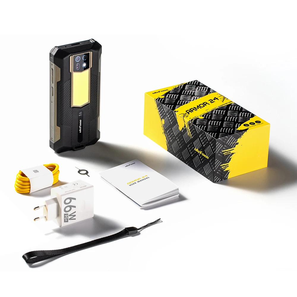 Ulefone Armor 24 Rugged Smartphone Up to 24GB RAM 256GB ROM 22000mAh 66W 64MP Night Camera 6.78