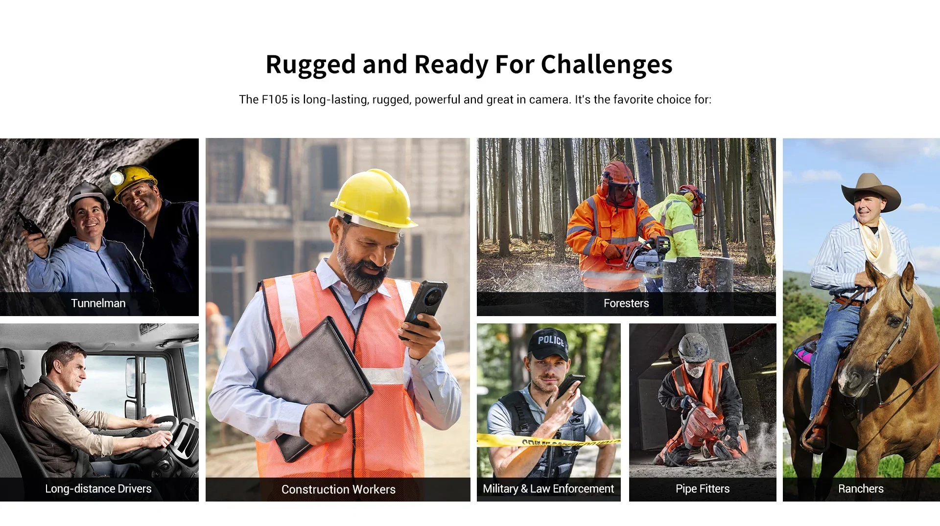 FOSSiBOT F105 Rugged Smartphone 12(4+8)GB+64GB 10300mAh Android 14 OS Mobile Phone 20 MP Camera 6.745