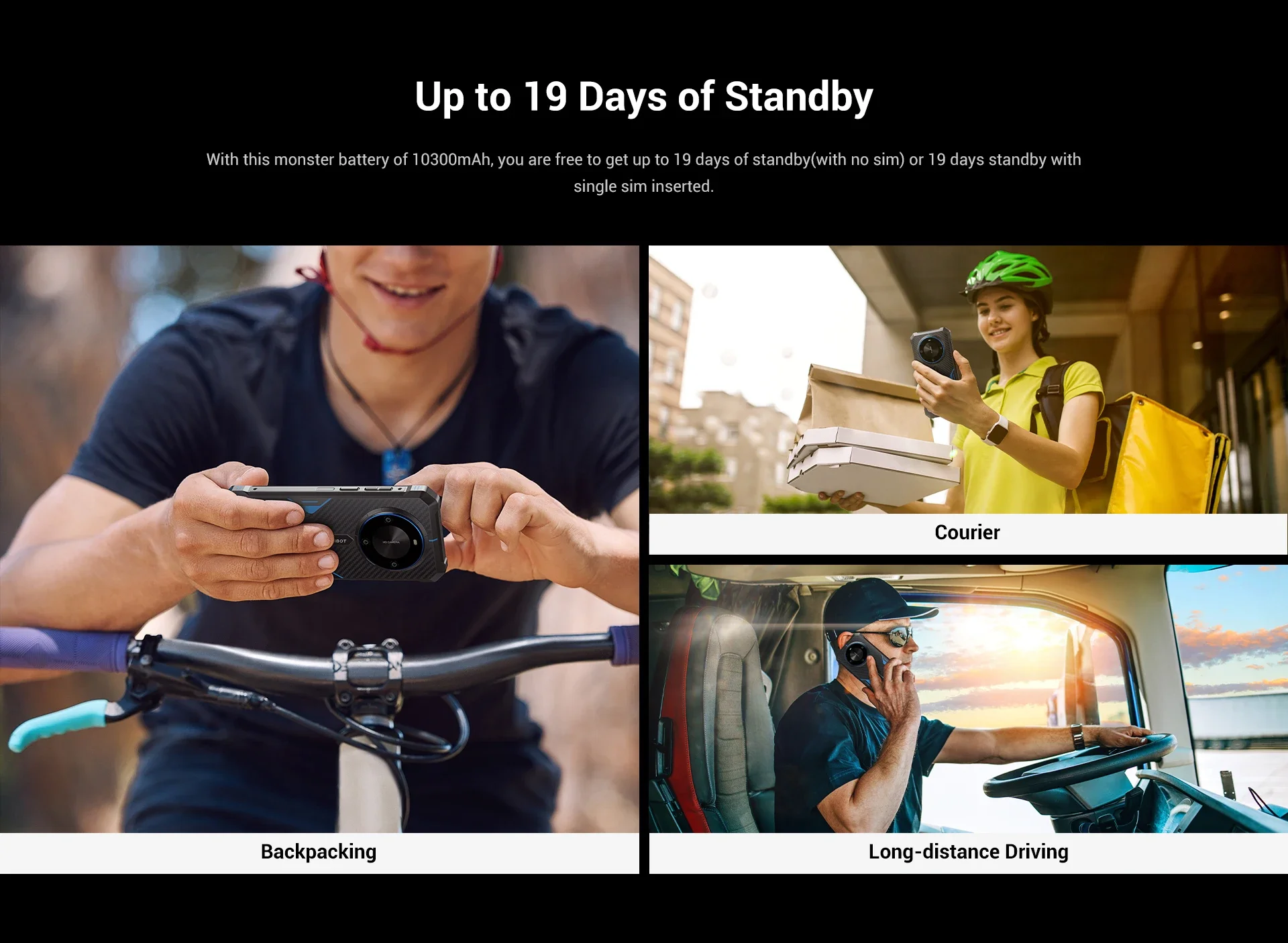FOSSiBOT F105 Rugged Smartphone 12(4+8)GB+64GB 10300mAh Android 14 OS Mobile Phone 20 MP Camera 6.745