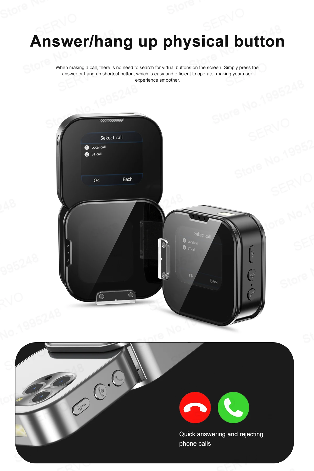 SERVO i19 Rotate Mini Mobile Phone 1.69