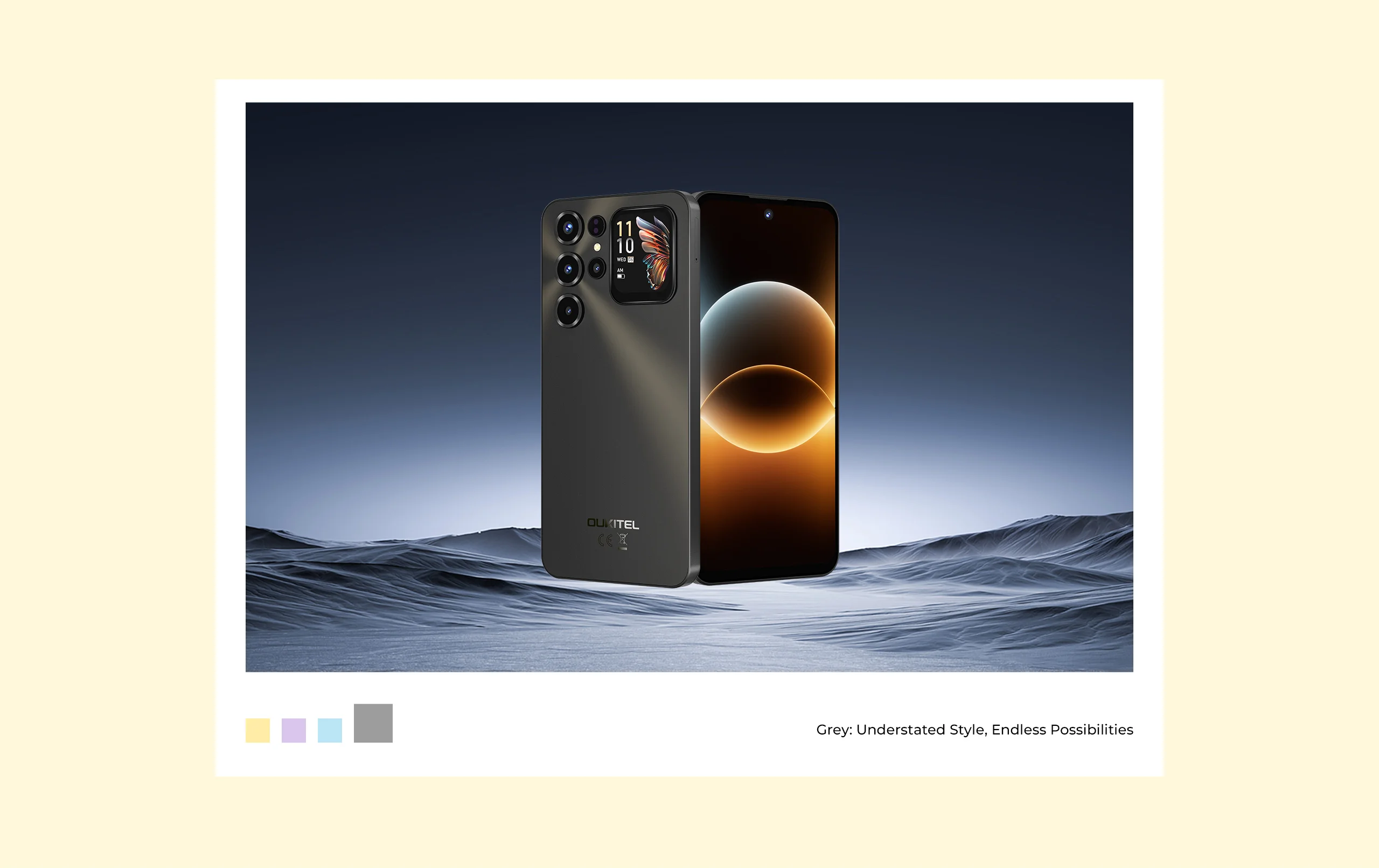OUKITEL C68 Plus 6000mAh Smartphone, 24GB+256GB, 7.2