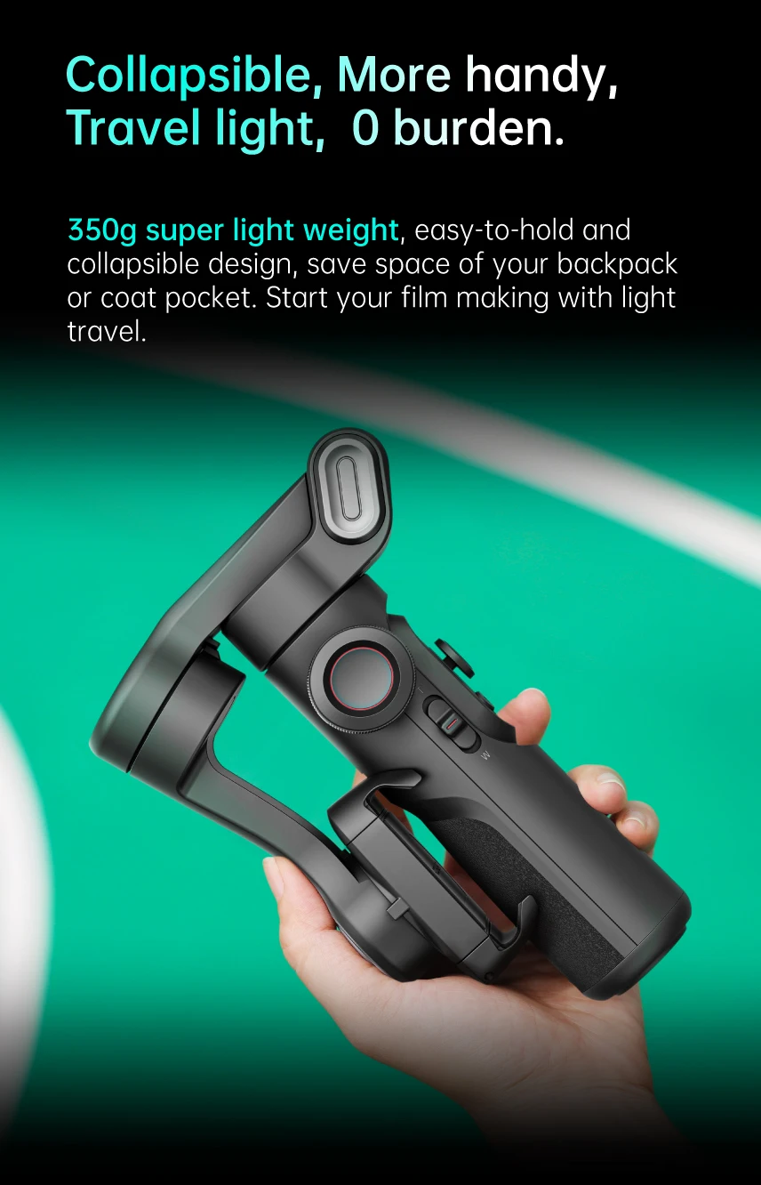 3-Axis Gimbal Stabilizer for Smartphone Foldable Handheld Phone Video Record Vlog Anti-Shake Stabilizer PTZ for iPhone Android 3-Axis Gimbal Stabilizer for Smartphone Foldable Handheld Phone Video Record Vlog Anti-Shake Stabilizer PTZ for iPhone Android