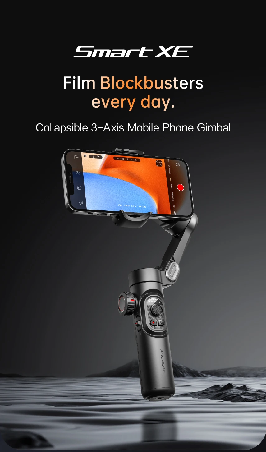 3-Axis Gimbal Stabilizer for Smartphone Foldable Handheld Phone Video Record Vlog Anti-Shake Stabilizer PTZ for iPhone Android 3-Axis Gimbal Stabilizer for Smartphone Foldable Handheld Phone Video Record Vlog Anti-Shake Stabilizer PTZ for iPhone Android