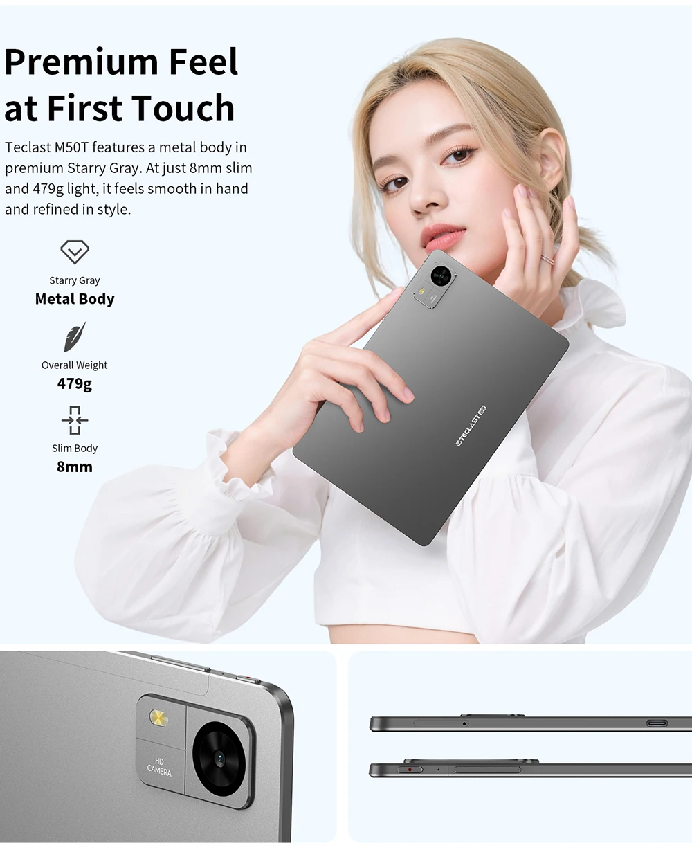 Teclast M50T Tablet 10.1“ HD Screen AllWinner A537 4GB RAM+28GB Virtual 128GB ROM 7000mAh Battery WiFi Android 16 Global Version Teclast M50T Tablet 10.1“ HD Screen AllWinner A537 4GB RAM+28GB Virtual 128GB ROM 7000mAh Battery WiFi Android 16 Global Version