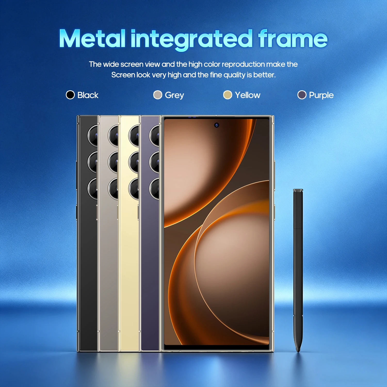 FUFFI S26 Pro Smartphone Android 12GB RAM 512GB ROM 6.8 Inch Cellphone 720x1600HD 8+20MP 4100mAh Battery 5G Network Mobile Phone