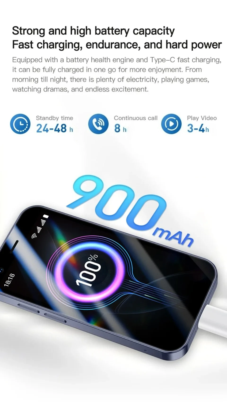 SOYES A17 Mini Android8.1 Smart Phone 3.0 Inches 2GB RAM 16GB ROM Dual SIM Standby Play Store 3G Little Phone