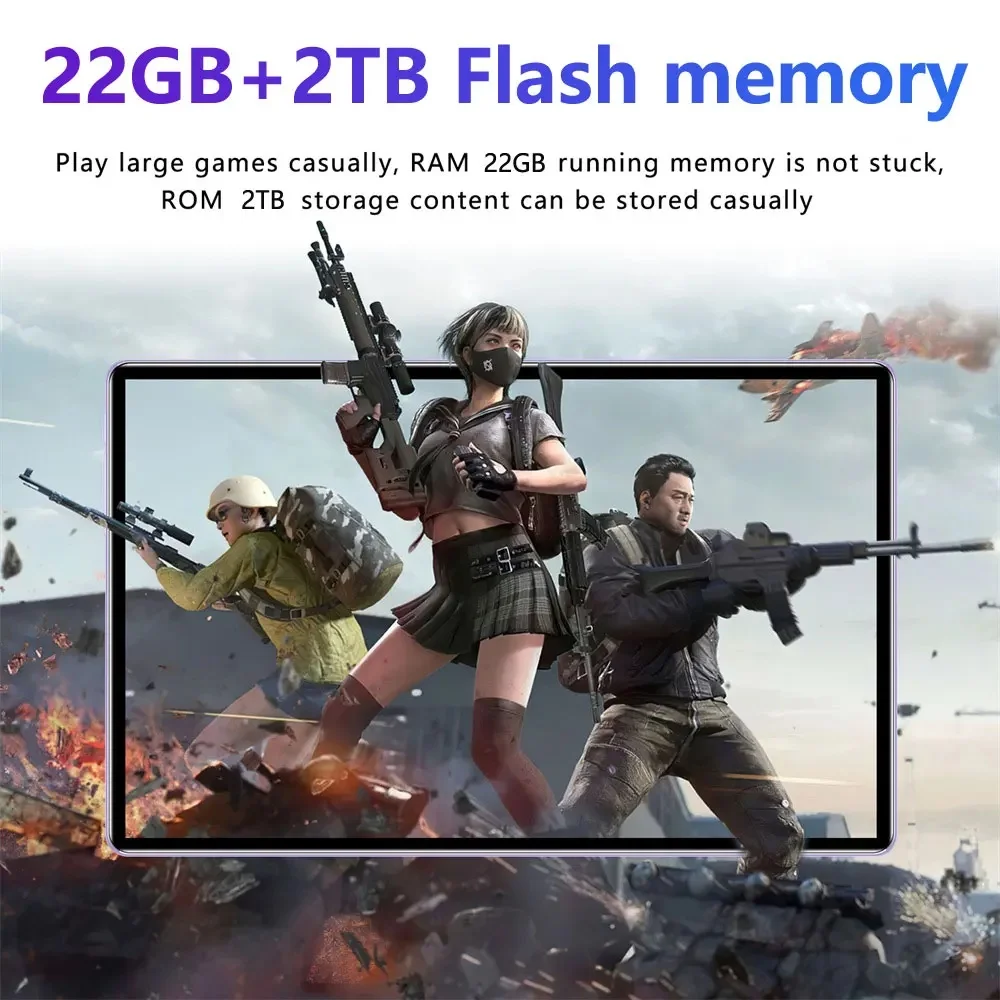 2025 Original 12inch Pad 16 Pro Tablet PC 20000mAh Snapdragon Gen3 Android 15 24GB RAM 2TB ROM 5G Dual SIM GPS 5K 4G WIFI Tablet