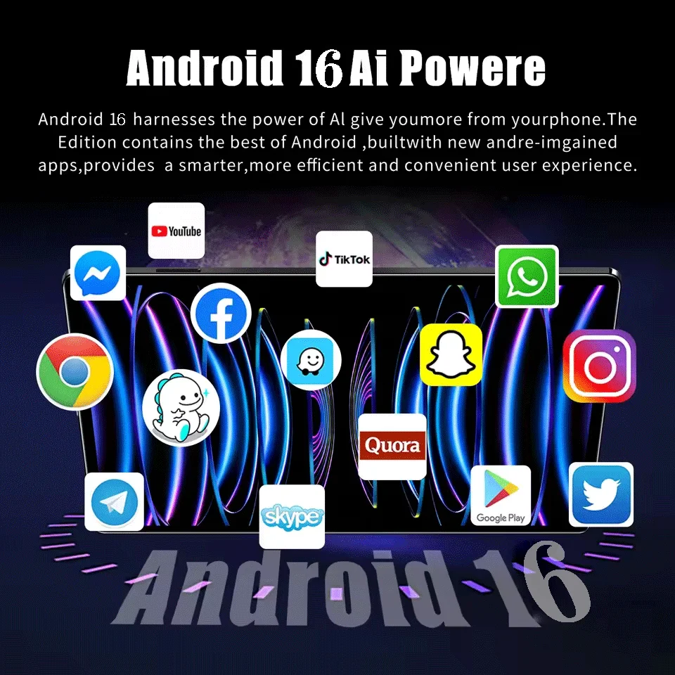 2026 New Original Global Edition Tablet Android 16 Pad 15 Pro 24GB+2TB Snapdragon 8gen3 Tablet 5G Dual Sim Card HD Full Screen
