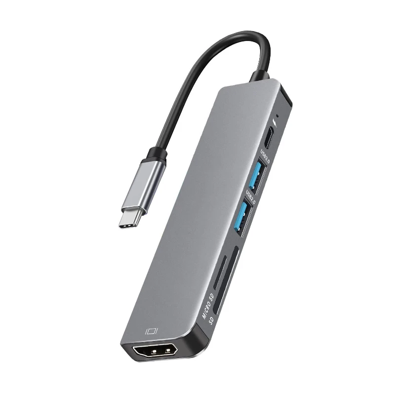 USB C Hub to 4K HDMI-Compatible USB 3.0 2.0 Type C PD Charging Dock for MacBook iPad Samsung S10 Dex TV Mouse Keyboard U Disk