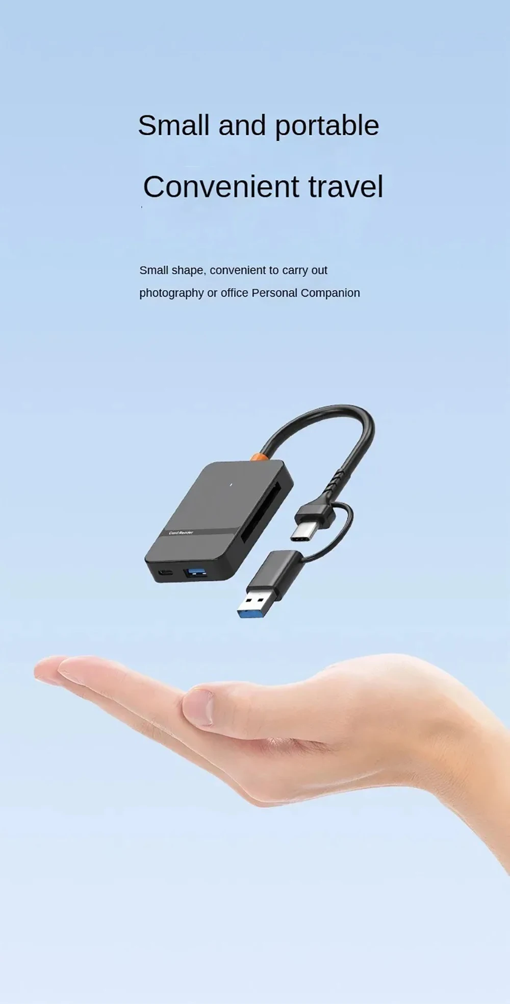 USB C 8-in-1 Card Reader Multi-functional Card Reader Support SD/TF/CF/MS Card Read 5Gbps Write Read U Disk Flash Card Adapter USB C 8-in-1 Card Reader Multi-functional Card Reader Support SD/TF/CF/MS Card Read 5Gbps Write Read U Disk Flash Card Adapter