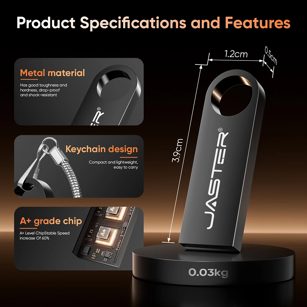 Mini Metal USB Flash Drive 128GB Free Custom Logo Pen Drive 64GB 32GB Personalized Customization Memory Stick Pendrive 16GB 8GB