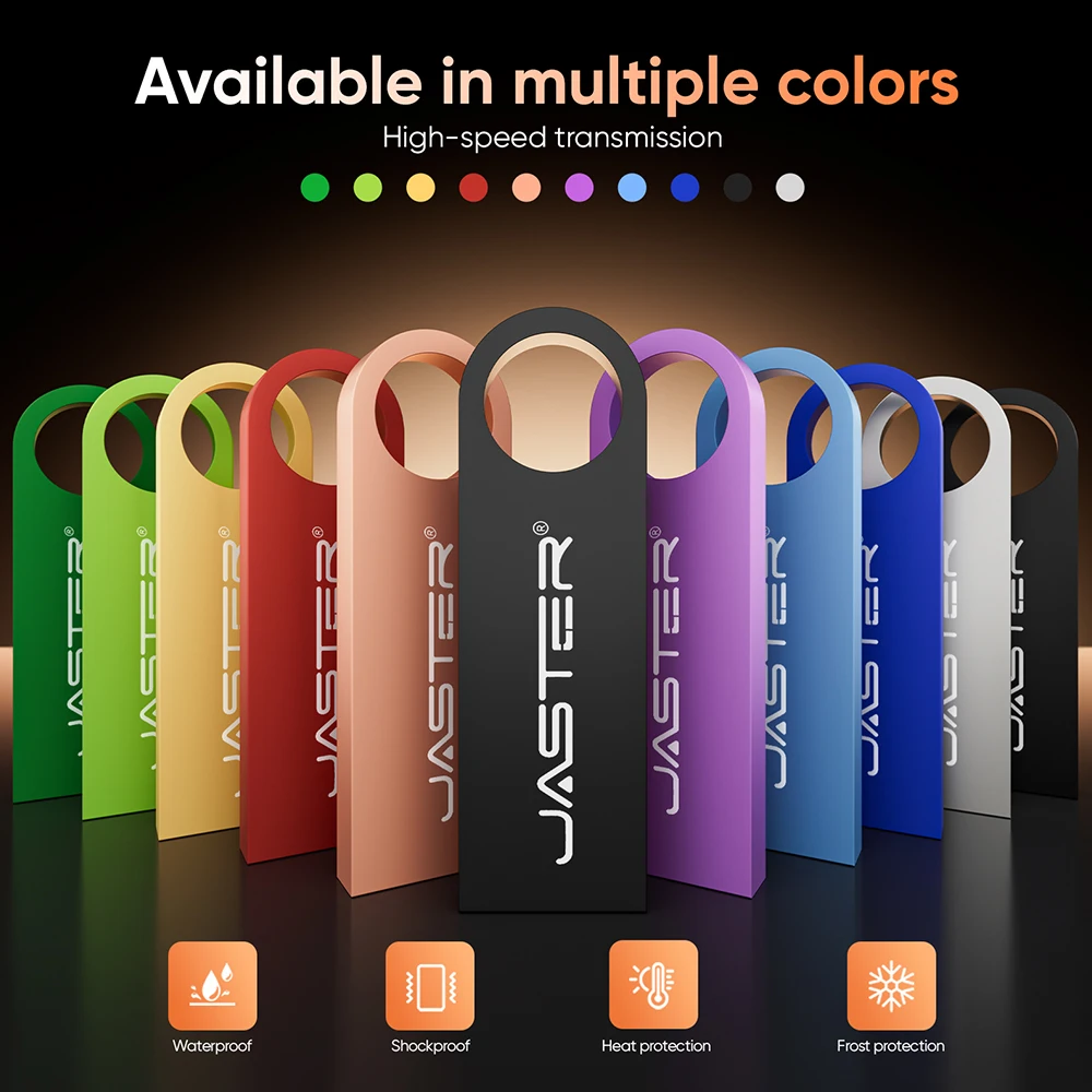 Mini Metal USB Flash Drive 128GB Free Custom Logo Pen Drive 64GB 32GB Personalized Customization Memory Stick Pendrive 16GB 8GB