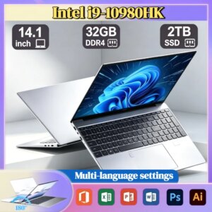 HT Mall Intel Core i9 10980HK 14.1 Inch Pro Laptop 32GB RAM 2TB SSD