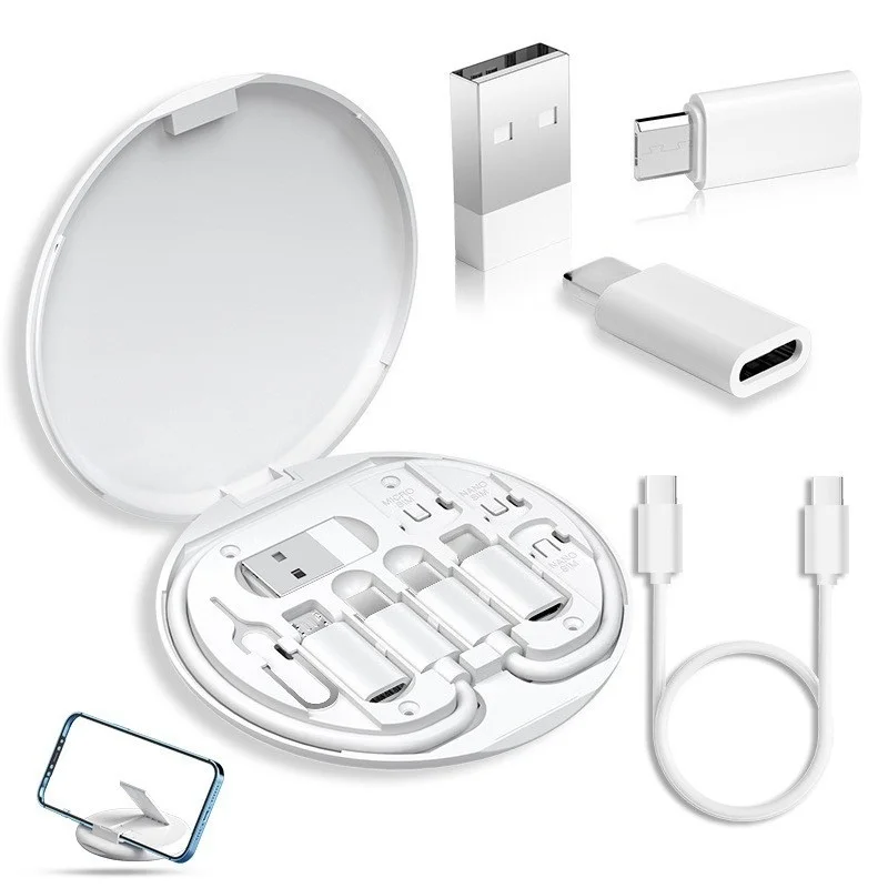 USB Data Cable with Fast Charging Function and Storage Box Multifunctional Digital and Electronic Small Accessories Storage Box USB Data Cable with Fast Charging Function and Storage Box Multifunctional Digital and Electronic Small Accessories Storage Box