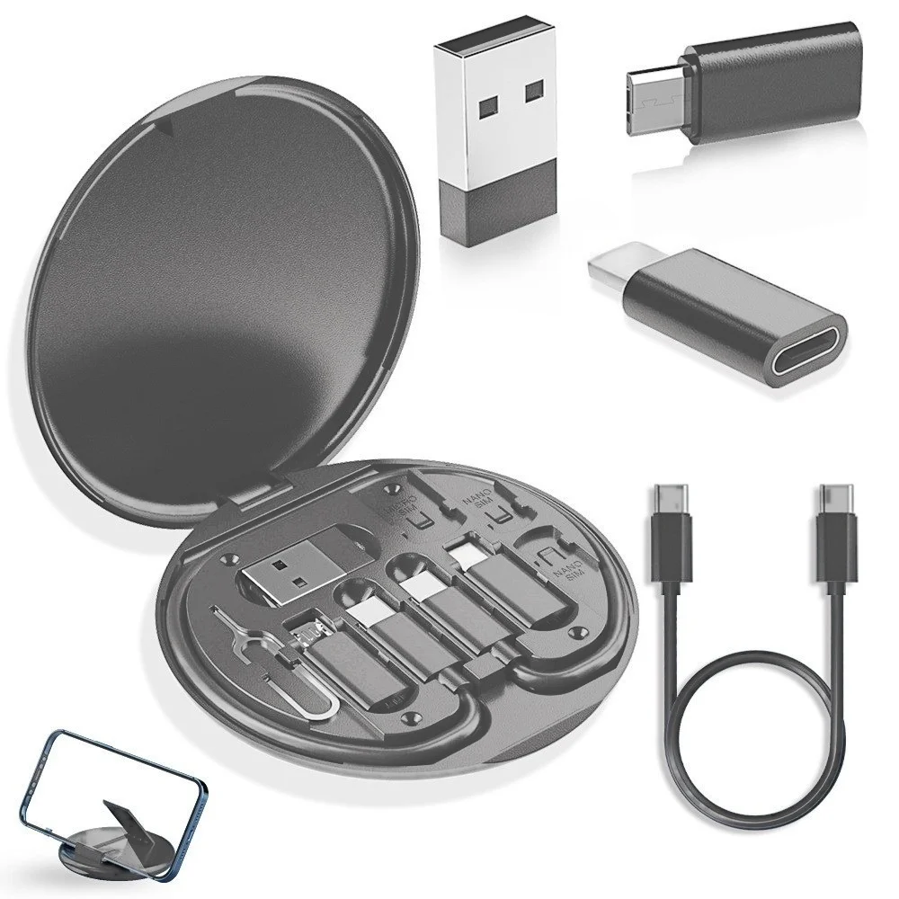 USB Data Cable with Fast Charging Function and Storage Box Multifunctional Digital and Electronic Small Accessories Storage Box USB Data Cable with Fast Charging Function and Storage Box Multifunctional Digital and Electronic Small Accessories Storage Box