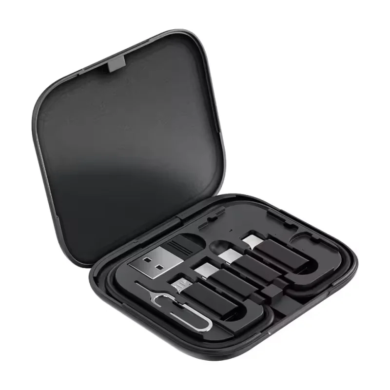 New 4in1 PD 60W USB C To USB Type C Cable Data Cord For Iphone Macbook Laptop Micro USB Type C Cable OTG Set Box Card Pin Holder