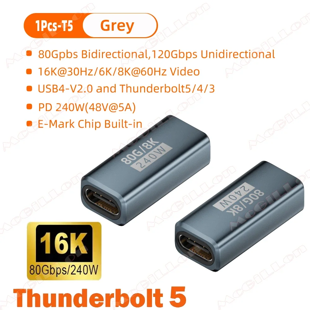 1Pcs-T5 Grey