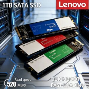 Lenovo M.2 SATA 2280 SSD, 1TB/2TB/4TB, High-Speed Internal Storage