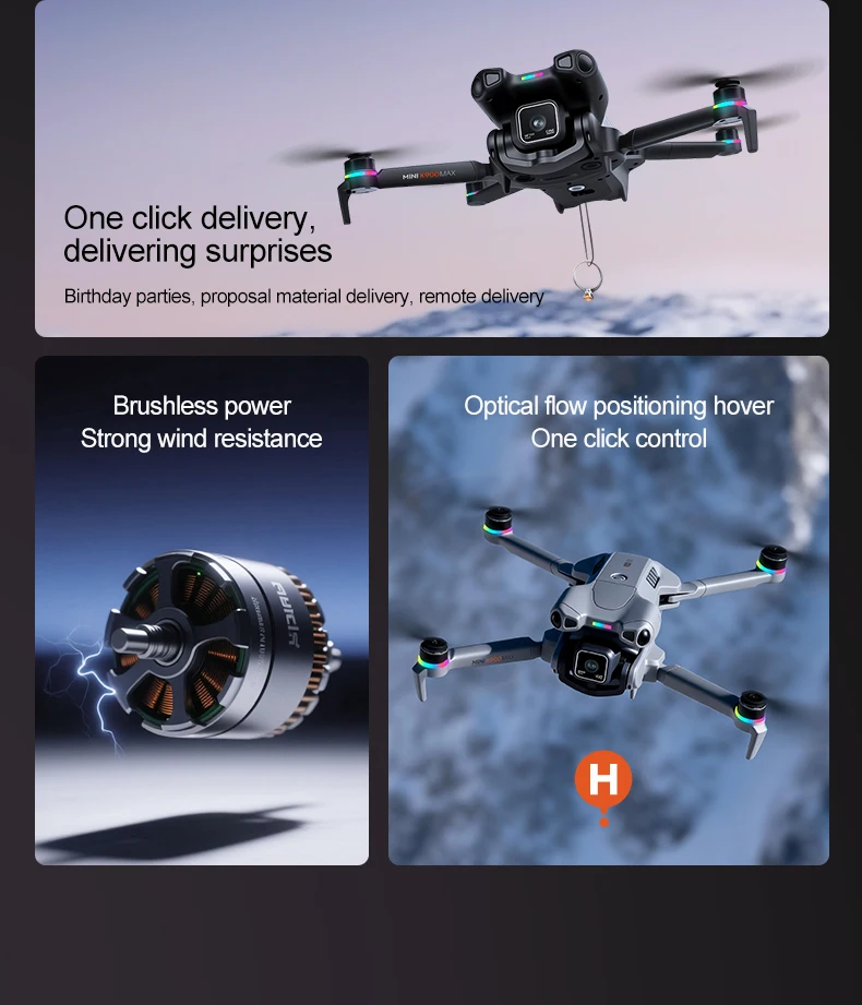 New K900 MAX GPS Drone Professional Dual Camera 8K Screen Remote Control UAV Brushless Obstacle Quadcopter Airplane Kid Gift Toy