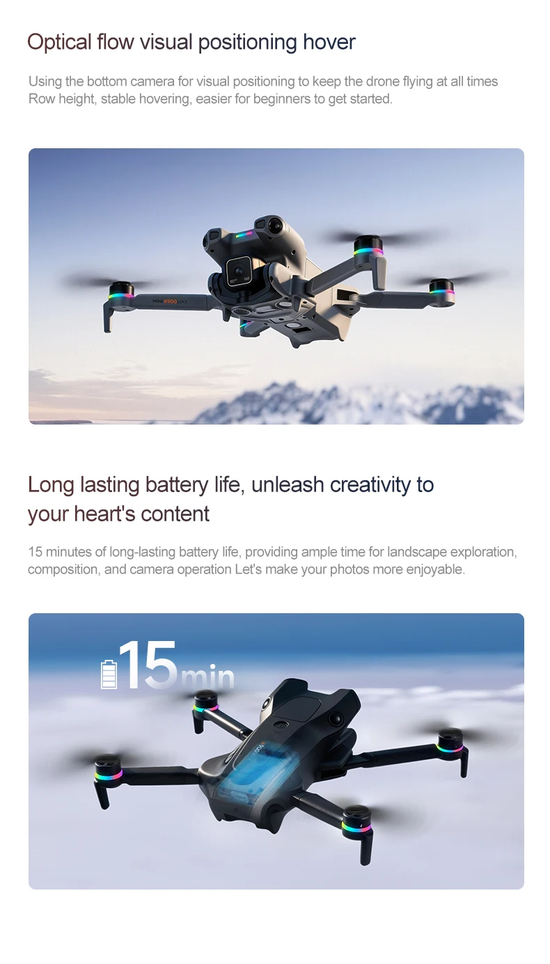 New K900 MAX GPS Drone Professional Dual Camera 8K Screen Remote Control UAV Brushless Obstacle Quadcopter Airplane Kid Gift Toy