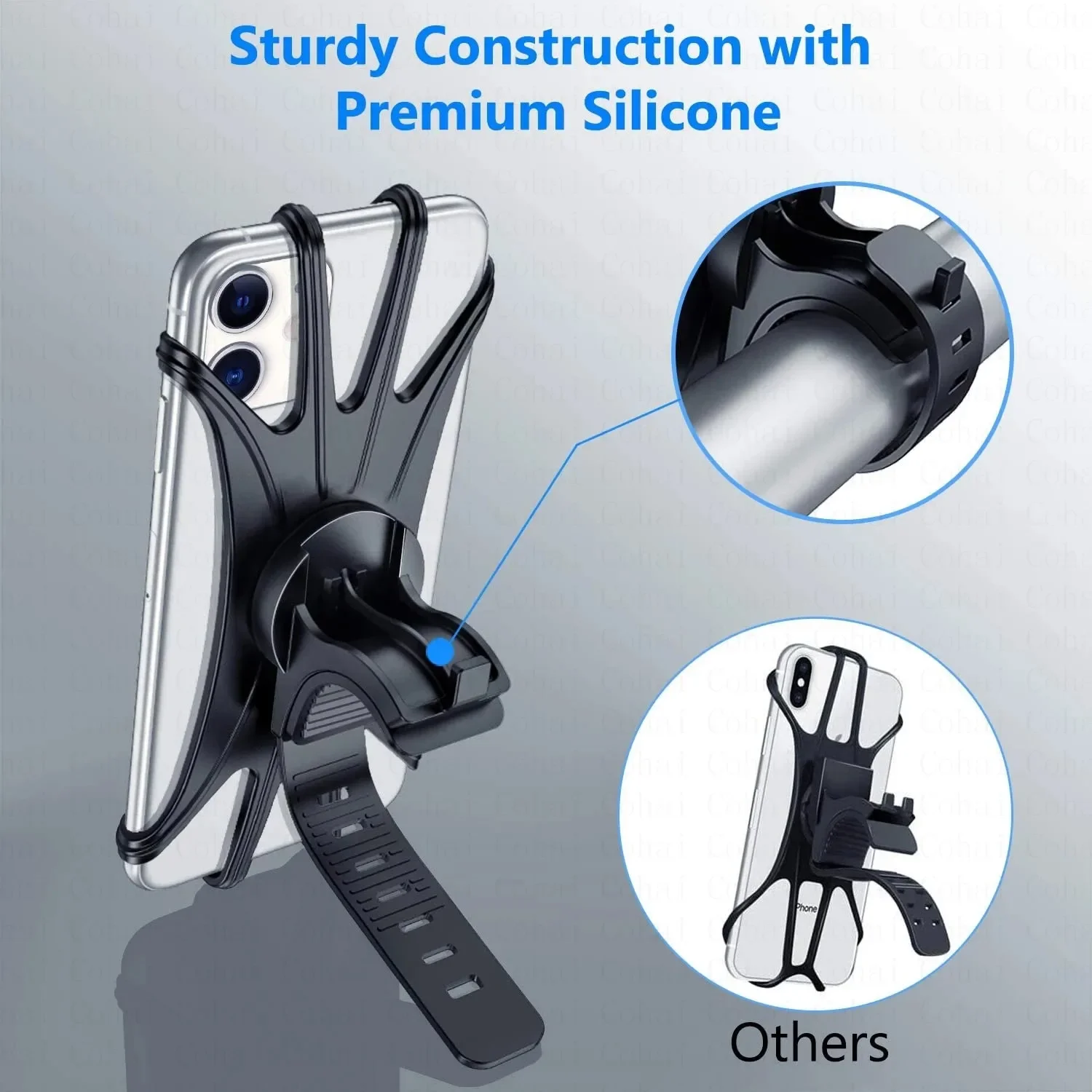 Bike Phone Holder Bicycle Mobile Cellphone Holder Motorcycle Stand Suporte Celular For iPhone Samsung Xiaomi Gsm Houder Fiets