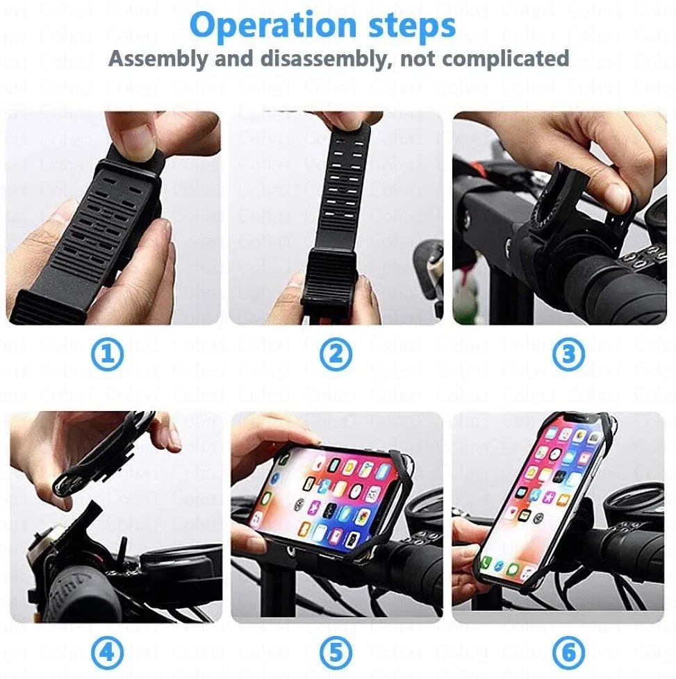Bike Phone Holder Bicycle Mobile Cellphone Holder Motorcycle Stand Suporte Celular For iPhone Samsung Xiaomi Gsm Houder Fiets