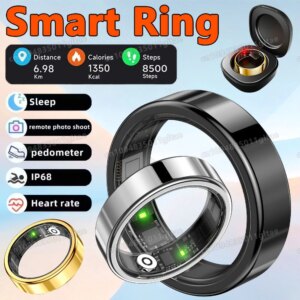 Health Tracking Smart Ring Heart Rate Blood Pressure etc.