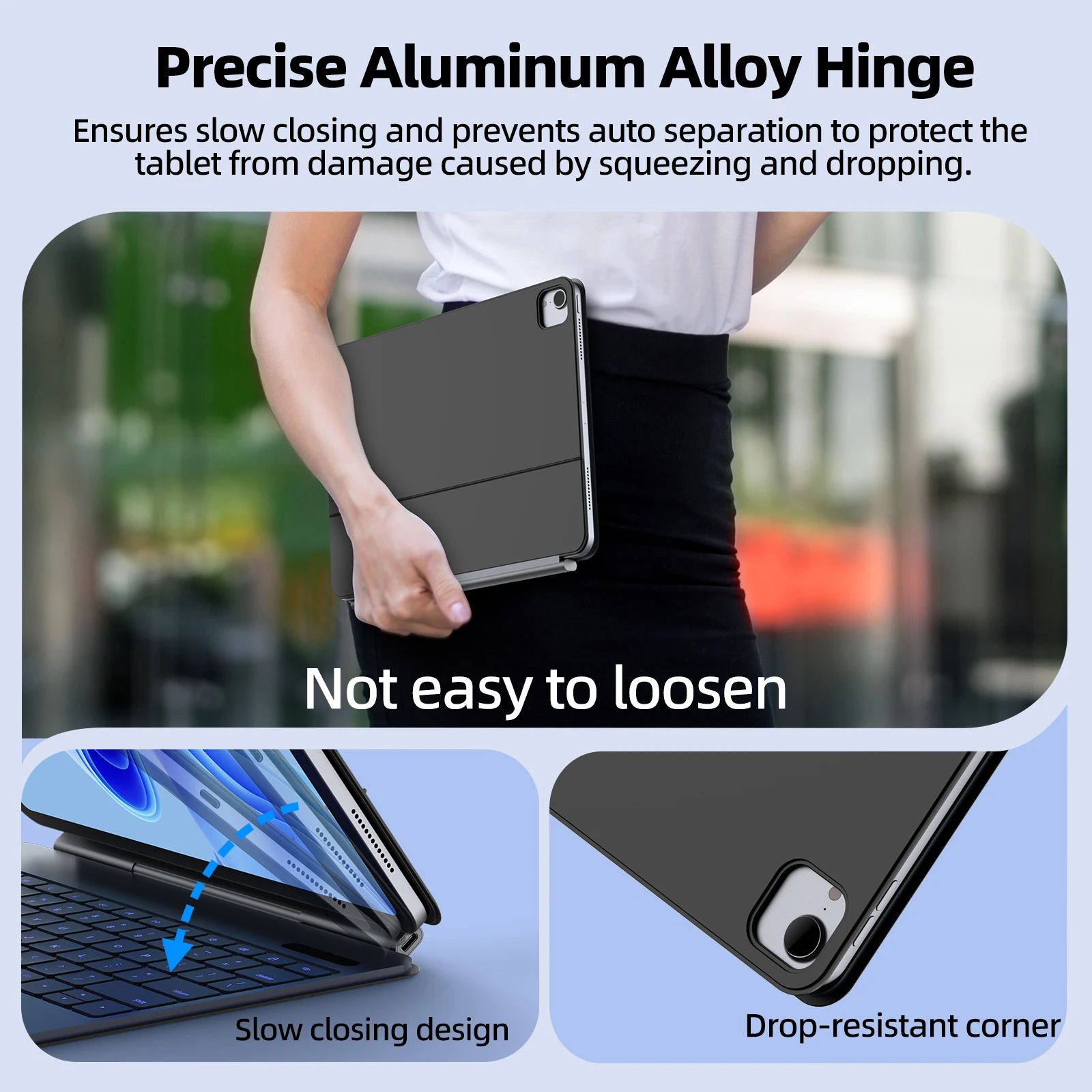 GOOJODOQ Ultra Thin Magic Keyboard for iPad Pro 11 Air 11 M3/M2 Pro 12.9 Pro 13 Pad A16 Glass Trackpad Aluminum Alloy Keyboard GOOJODOQ Ultra Thin Magic Keyboard for iPad Pro 11 Air 11 M3/M2 Pro 12.9 Pro 13 Pad A16 Glass Trackpad Aluminum Alloy Keyboard