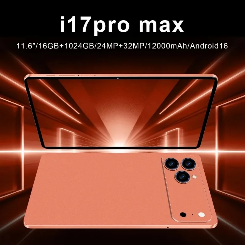2026 Original IPad 17 Pro Max Tablet PC 11.1 Inch 24GB 2T Android16 Snapdrago 8gen3 5G Dual SIM Call WIFI 20000 BatteryTablet