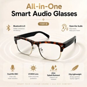 Smart AI Photochromic Sunglasses with Bluetooth