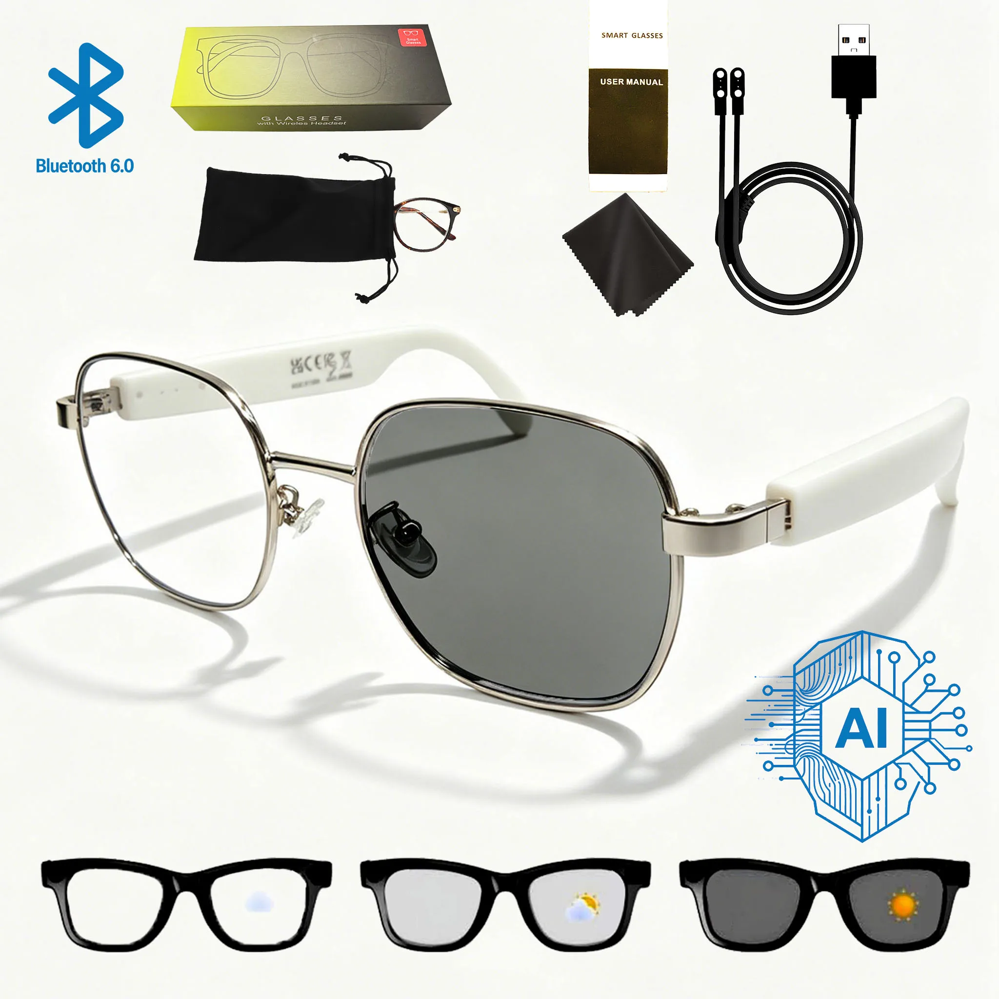 AI Glasses GS11Yin W