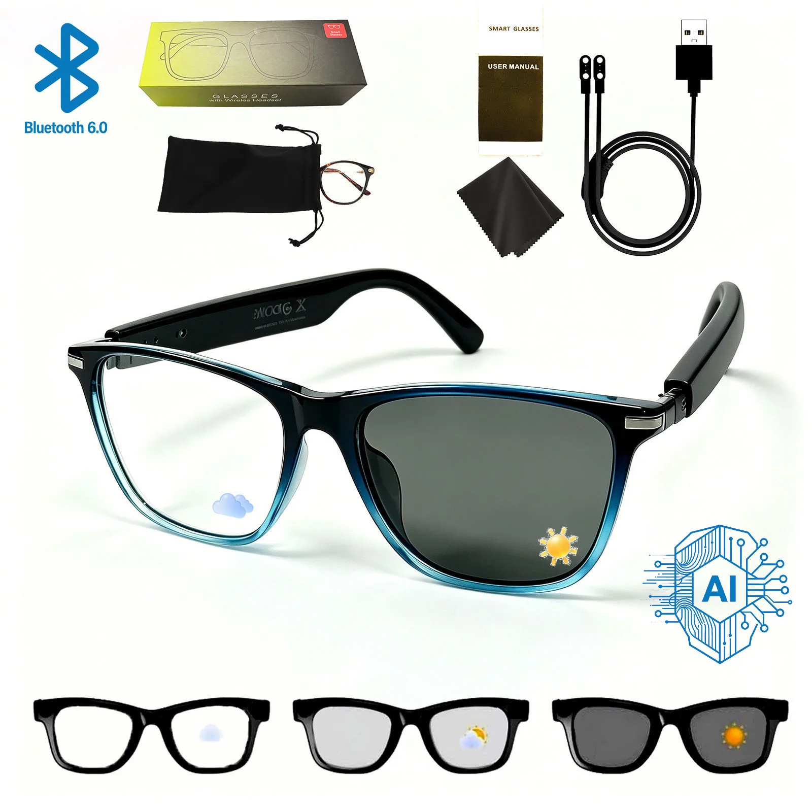 AI Glasses M01HL B