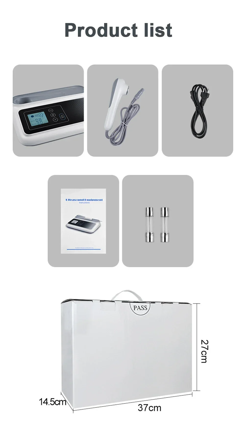 Ultrasonic Therapy Machine For Pain Relief Muscle Joints Massage No Drug Ultrasound 1MHz Physiotherapy Device LCD Screen Display