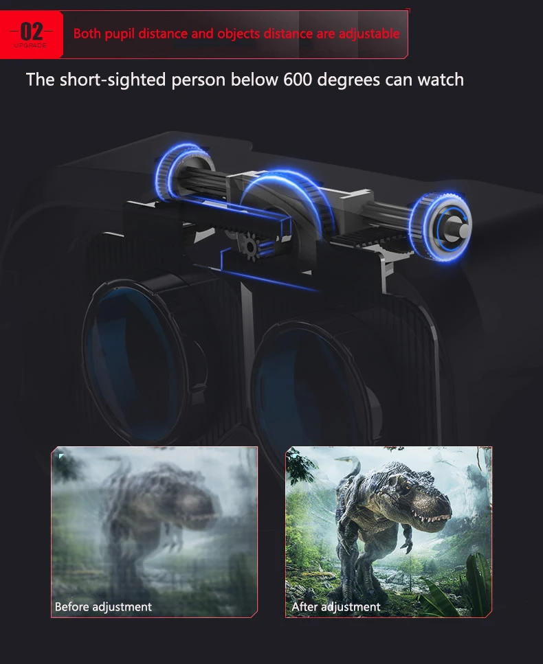 VR Glasses 3D Virtual Reality Headset Devices Helmet Lenses Goggles Smart For Smartphones Phone Cell Mobile Game Viar Viewer Set