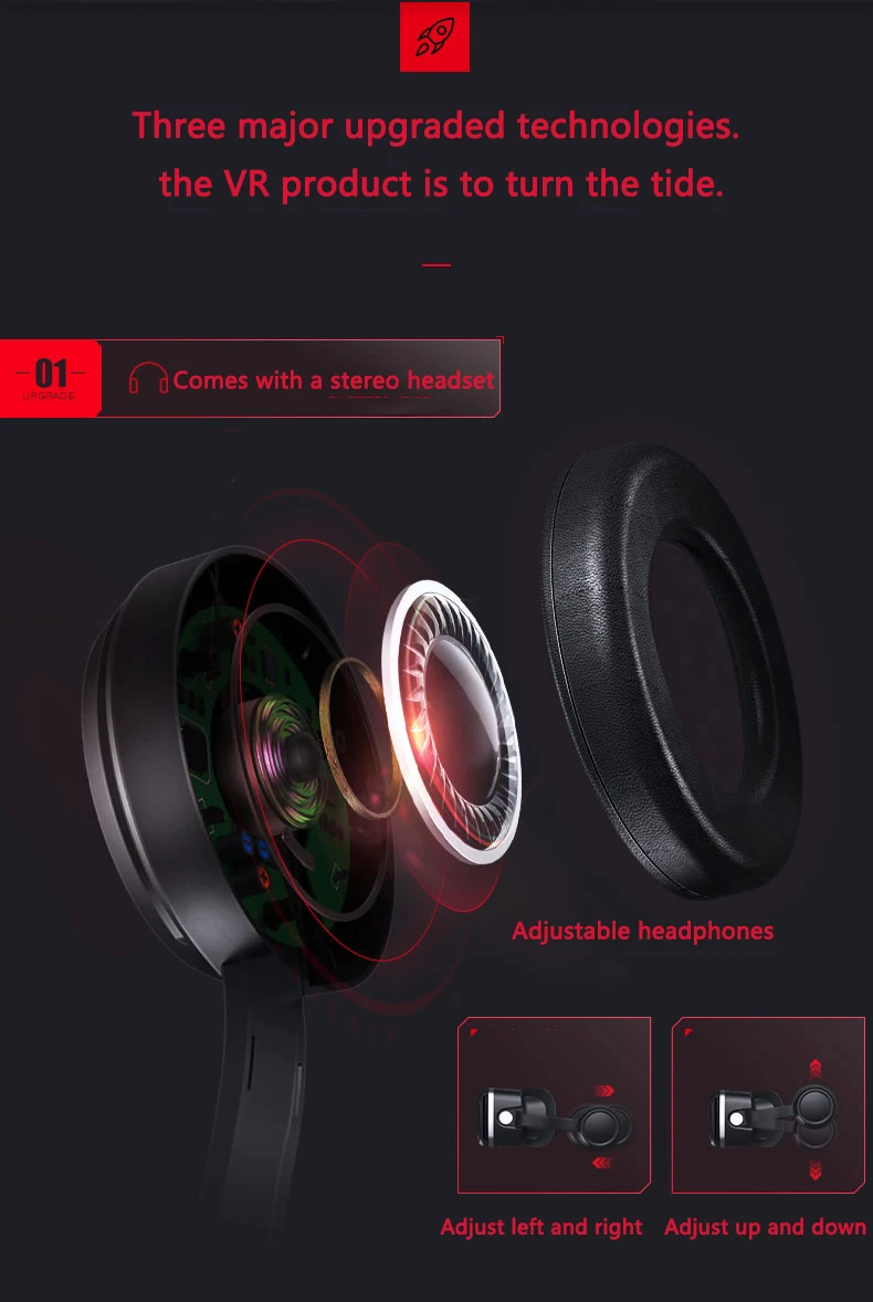 VR Glasses 3D Virtual Reality Headset Devices Helmet Lenses Goggles Smart For Smartphones Phone Cell Mobile Game Viar Viewer Set