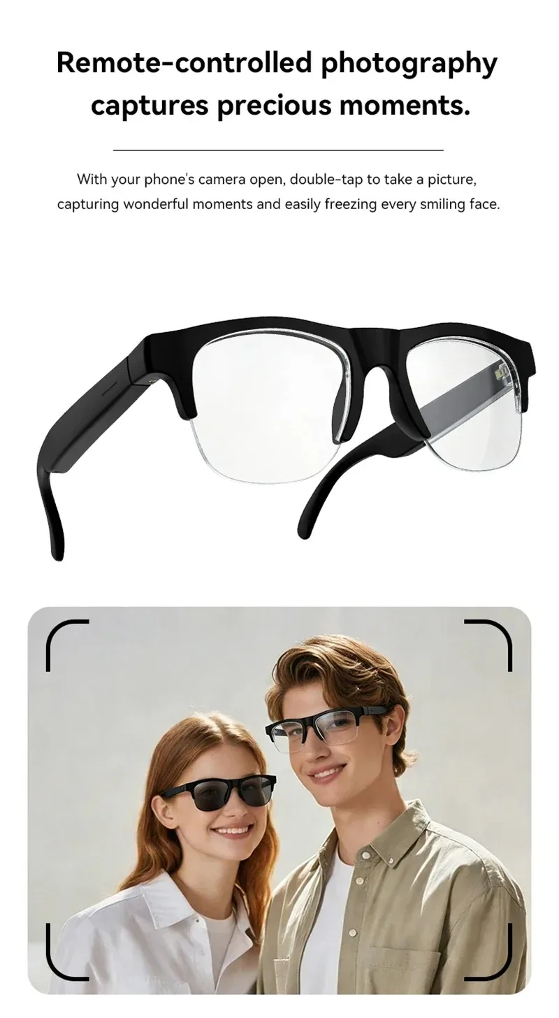8K HD AI Smart Glasses Translation Hands-Free Calling AI Chat Logging Music Playback Smart Sunglasses for Men Women NEW 8K HD AI Smart Glasses Translation Hands-Free Calling AI Chat Logging Music Playback Smart Sunglasses for Men Women NEW