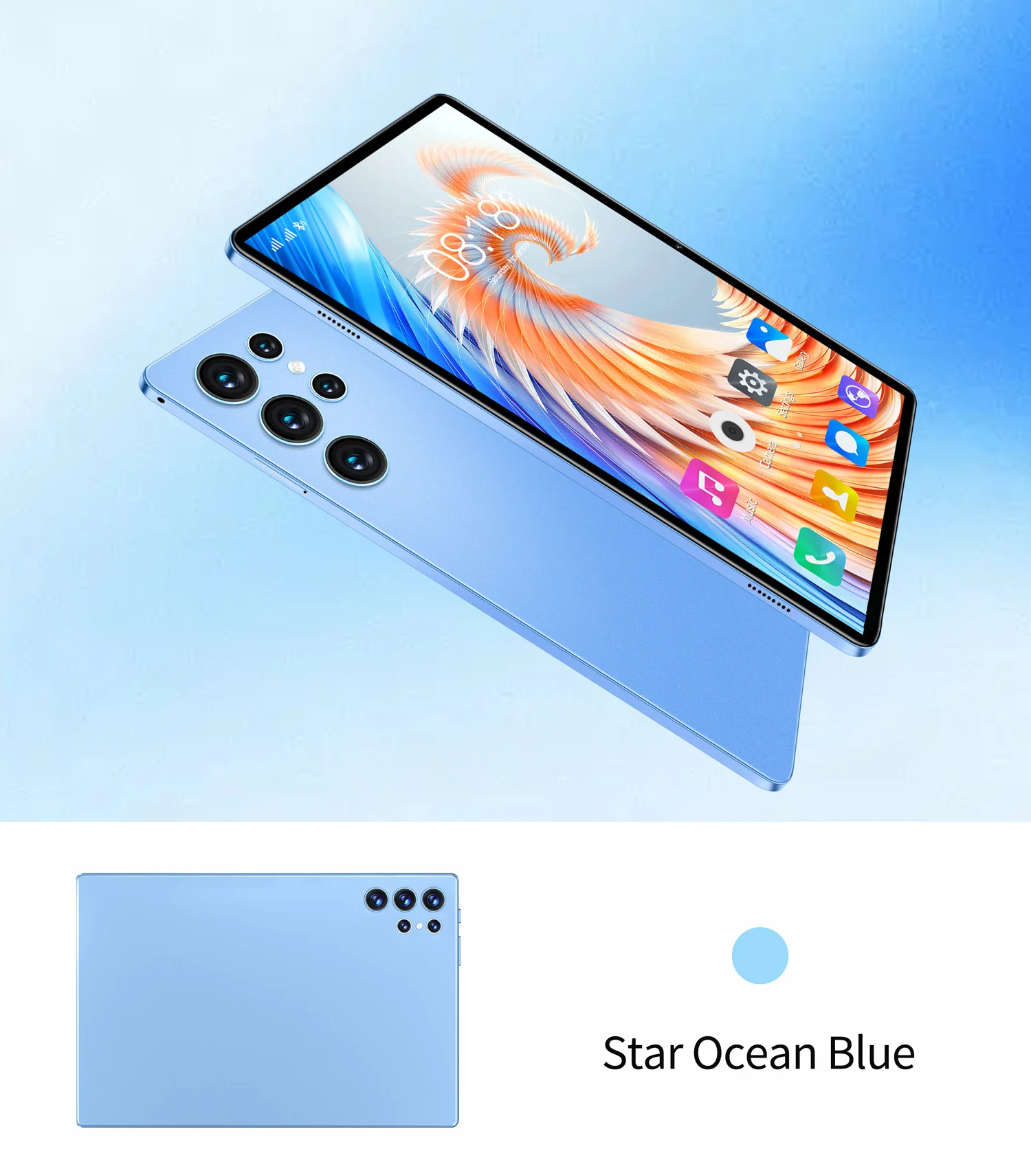 New Arrival 10.1 Inch Octa Core Android Tablets 6GB RAM 128GB ROM 4G Dual SIM Network AI Speed-up Tablet Bluetooth WiFi 6000mAh