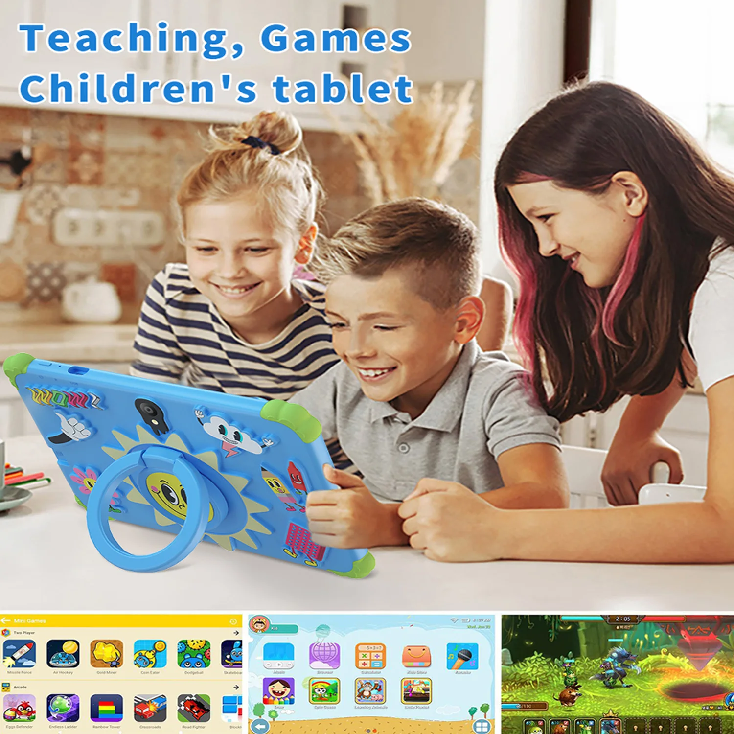 New 5G WiFi Android Tablet Cartoon Pattern 7 Inch Tablet Pc Quad Core 4GB RAM 64GB ROM Cheap And Simple Children's Tablets