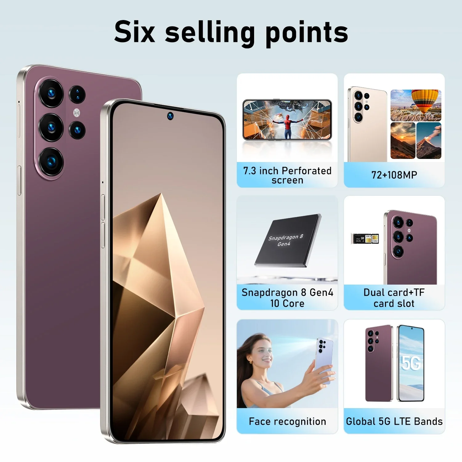 High Quality 2026 New S27 Ultra original intelligent 4G 5G dual card dual standby system global version 7800mAh battery Arrival High Quality 2026 New S27 Ultra original intelligent 4G 5G dual card dual standby system global version 7800mAh battery Arrival