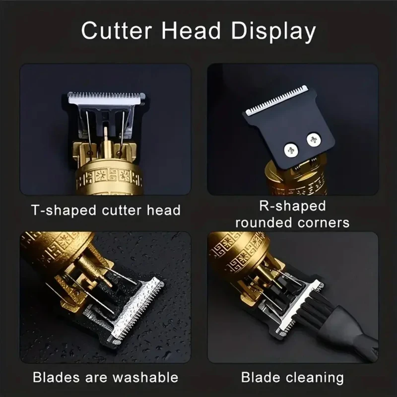 2026 New Arrival！Vintage T9 Hair Clipper Beard Shaving Body Hair Trimmer Clippers Electric Men Haircut Machine Barber Shaver