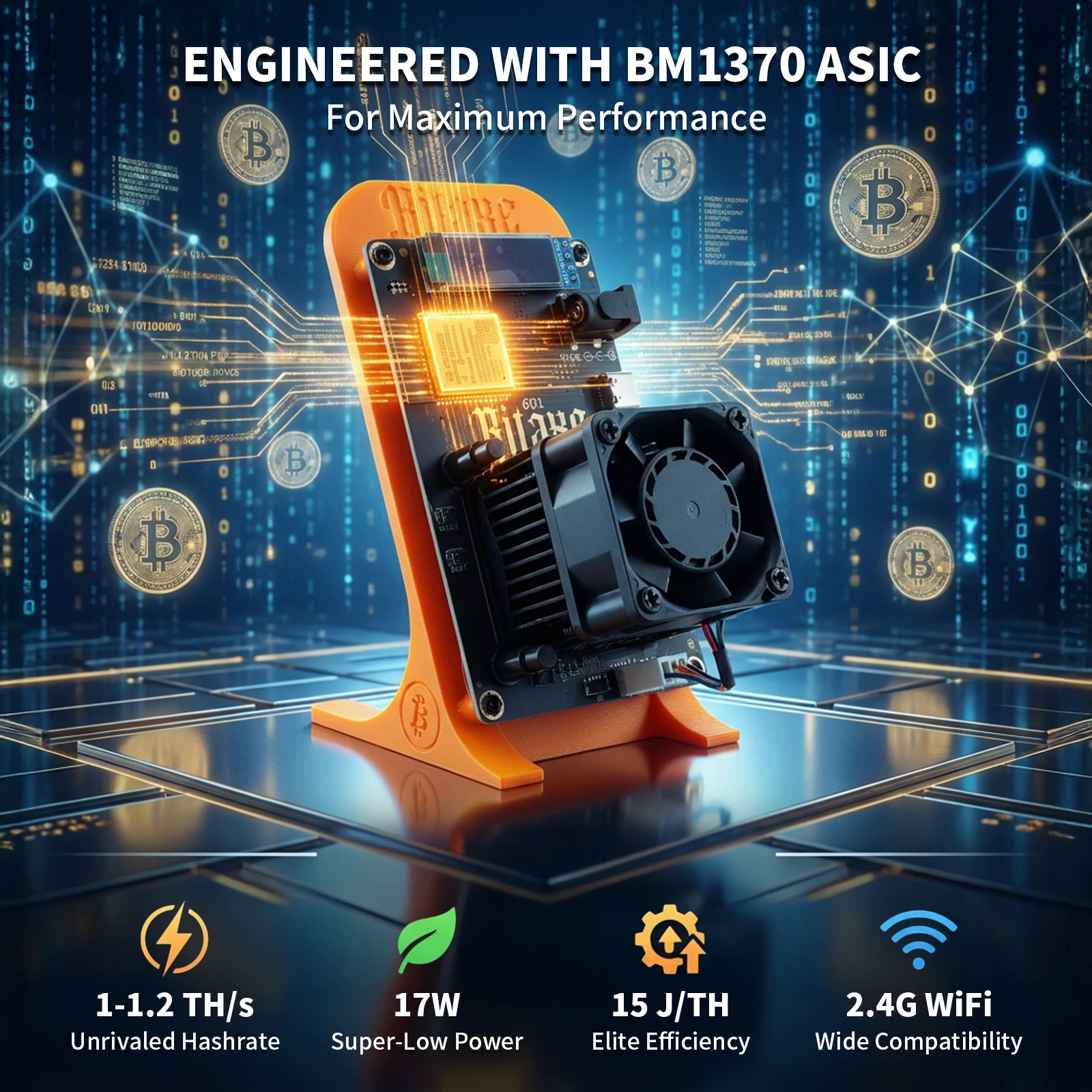 2026 Latest Bitaxe Gamma 601 Crypto Mining Machine 1.1-1.2th/s 25W Open Source Bitcoin Miner With Power Supply Bitaxe Solo Miner